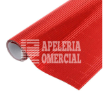 CARTULINA CORRUGADA METALICA DE 54X77 CMS. C. ROJO